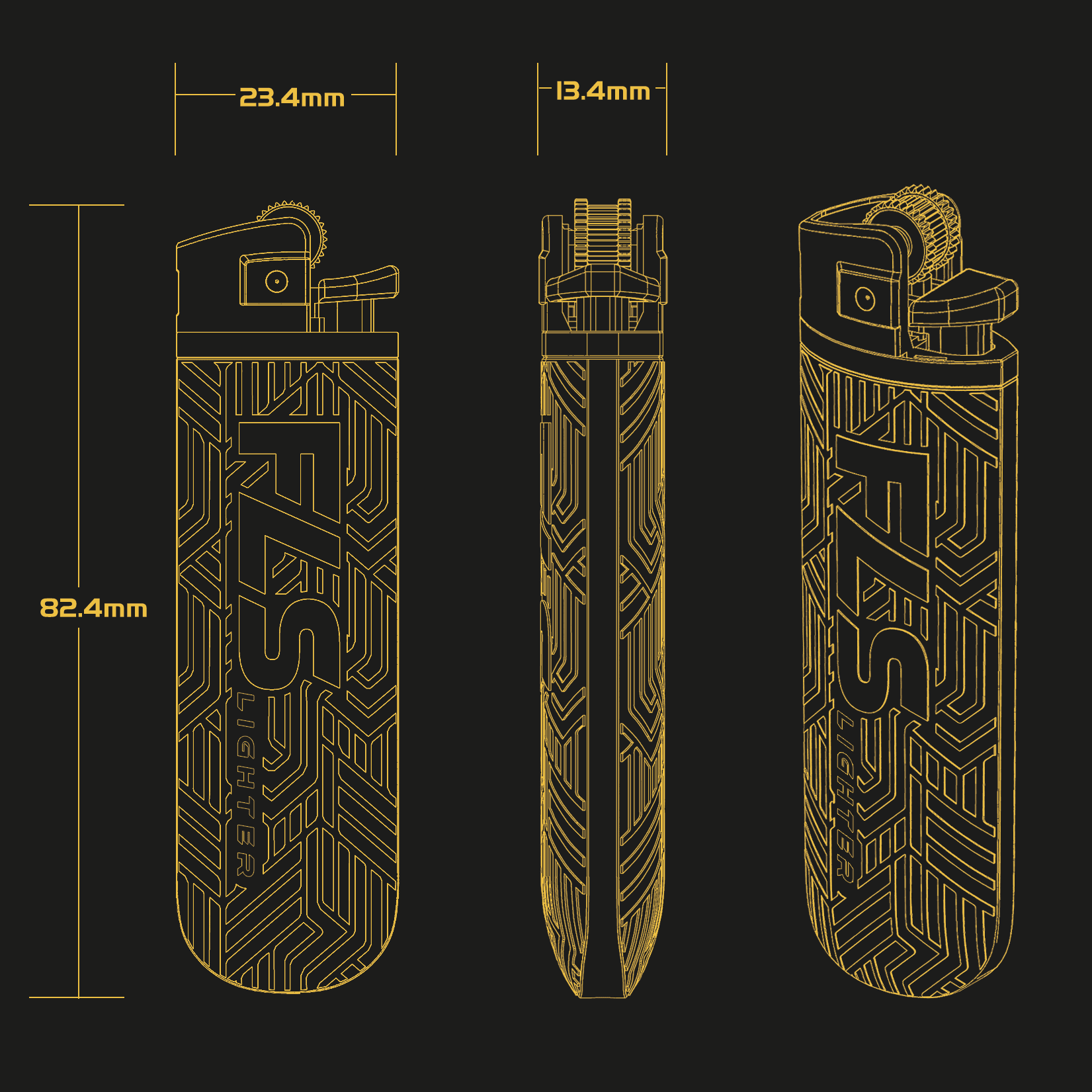 FLS lighter dimensions